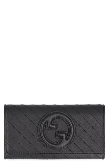 Women's Blondie Continental Wallet In Leather in Black | 760302AACP7 Color 1000