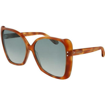Gucci Green Gradient Havana Butterfly  Women's Sunglasses VS0471S-003