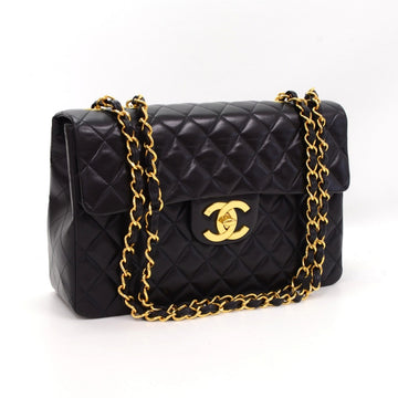Chanel Quilted Lambskin Leather Maxi Bag