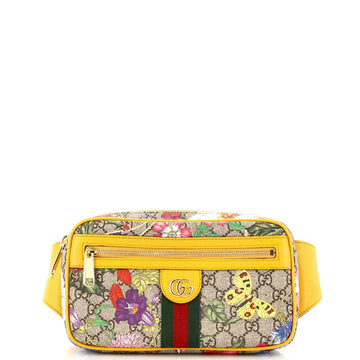 Ophidia Belt Bag Flora VS Coated Canvas Medium
