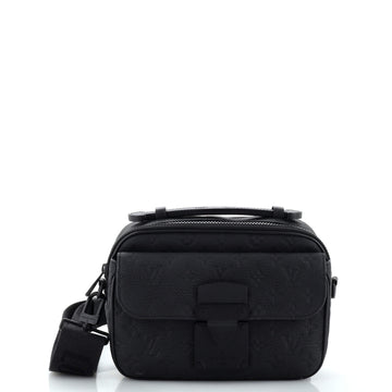 S Lock Messenger Bag Monogram Taurillon Leather