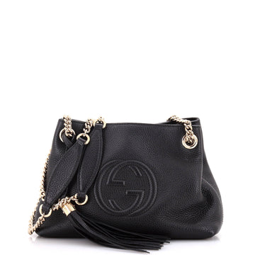Soho Chain Strap Shoulder Bag Leather Mini
