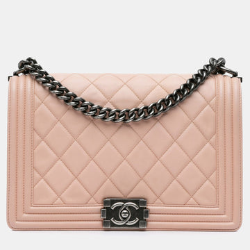 Large Lambskin Boy Bag