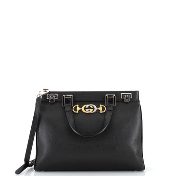 GUCCI Zumi Top Handle Bag Leather Medium