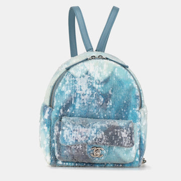 Sequin Tricolor Waterfall Backpack