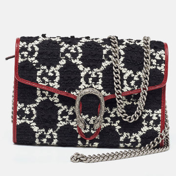 Gucci Tri Color VS Tweed And Leather Dionysus Wallet On Chain