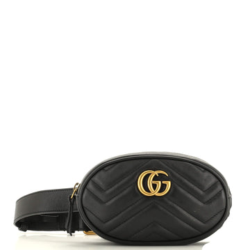 GUCCI GG Marmont Belt Bag Matelasse Leather