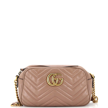 GUCCI GG Marmont Shoulder Bag Matelasse Leather Small