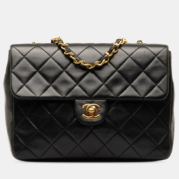 Square Classic Quilted Lambskin Flap Bag