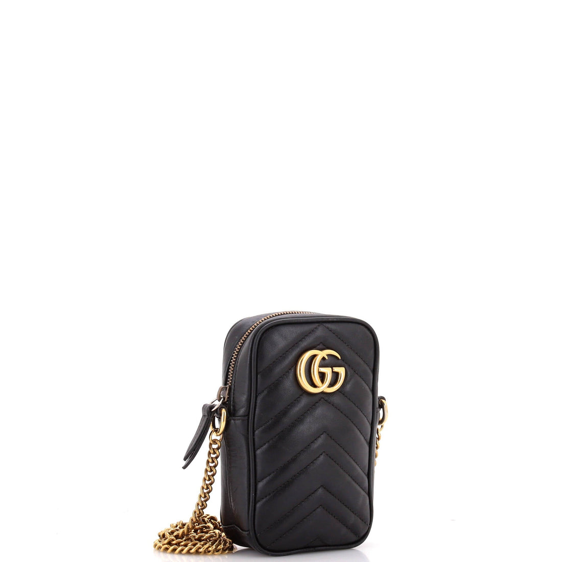 VS Marmont Vertical Phone Crossbody Bag Matelasse Leather Mini