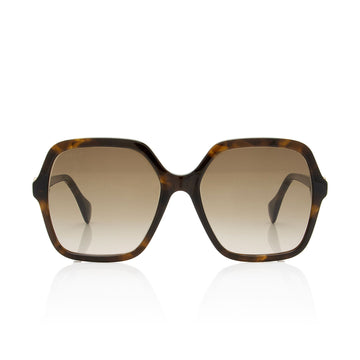 Gucci Interlocking VS Oversized Square Sunglasses