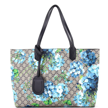 Reversible Tote Blooms VS Print Leather Medium