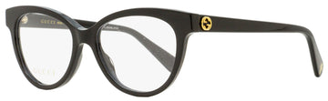 Gucci Women's Oval Eyeglasses VS0373O 001 Black 52mm
