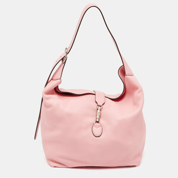 Pink Leather Medium Jackie 1961 Shoulder Bag