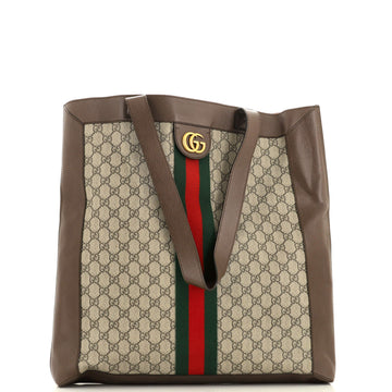 GUCCI Ophidia Soft Open Tote GG Coated Canvas Large