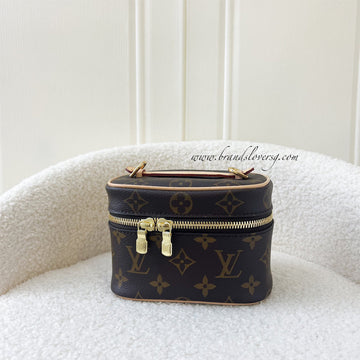LV Nano Nice in Monogram GHW