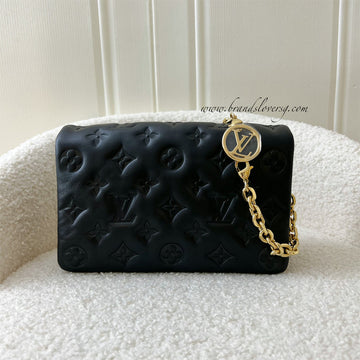 LV Pochette Coussin in Monogram Embossed Lambskin and GHW