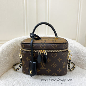 LV Vanity PM in Monogram Canvas and Black Trim with GHW