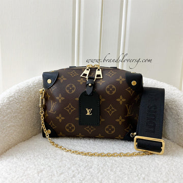 Louis Vuitton Petite Malle Souple in Monogram Canvas, Black Trim and GHW