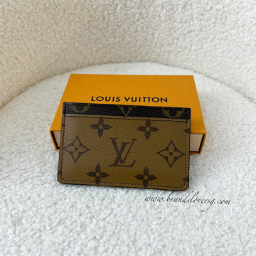 LV Flat Card Holder in Reverse Monogram Canvas