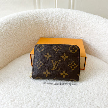 LV Zippy Card Holder / Coin Purse in Monogram Canvas GHW