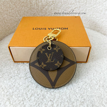 LV Monogram Reverse Canvas Key Holder and Bag Charm