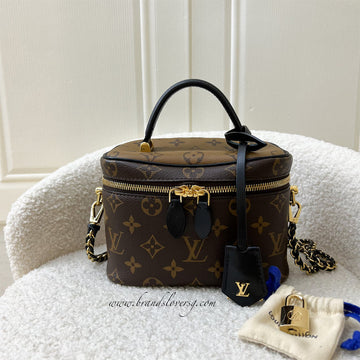 LV Vanity PM in Monogram Canvas and Black Trim with GHW