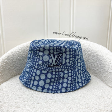 LV x Yayoi Kusama Bucket Hat in Denim