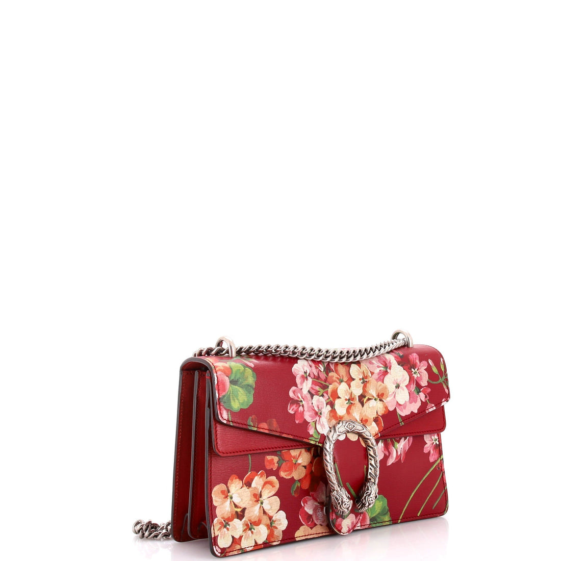 Dionysus Bag Blooms Print Leather Small