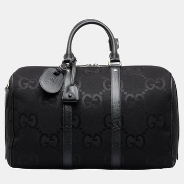Black Small Jumbo GG Canvas Duffle Bag