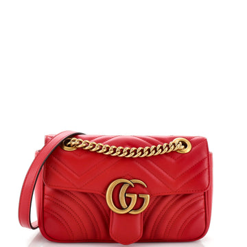 VS Marmont Flap Bag Matelasse Leather Mini