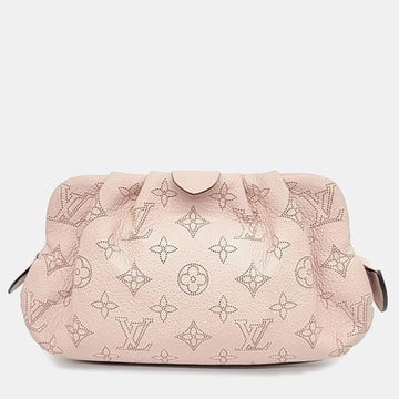 Pink Leather Scala Mini Pouch Bag