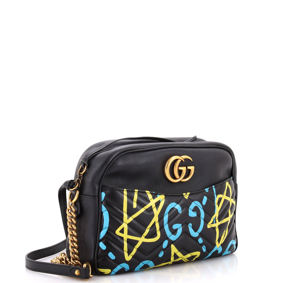 VS Marmont Shoulder Bag GucciGhost Matelasse Leather Medium