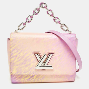 Orange/Purple Gradient Epi Leather Twist MM Bag