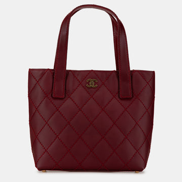 CC Lambskin Wild Stitch Handbag