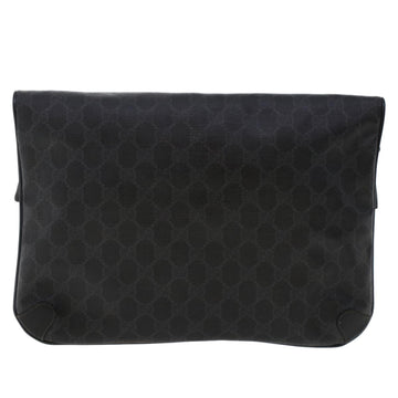 GUCCI VS Canvas Clutch Bag PVC Leather Black 156.02.075  ep1120