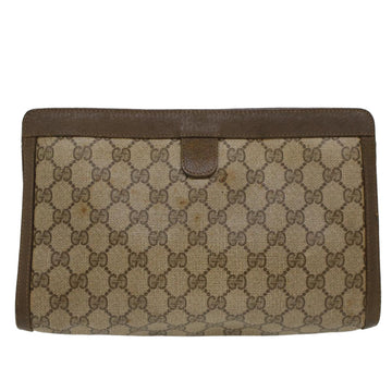 GUCCI VS Canvas Web Sherry Line Clutch Bag Beige Red 5601012  ep1196