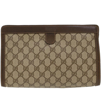 GUCCI VS Canvas Web Sherry Line Clutch Bag Beige Red 156.01.033  ep1221