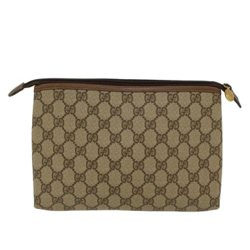 GUCCI VS Canvas Clutch Bag PVC Leather Beige 0141156088 4021  ep901