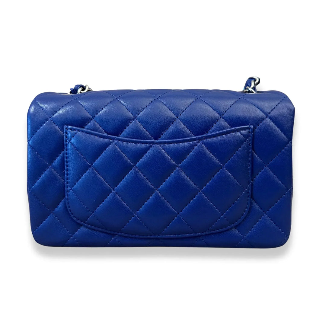 CHANEL BLUE SMALL CLASSIC FLAP BAG