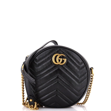 VS Marmont Round Shoulder Bag Matelasse Leather Mini