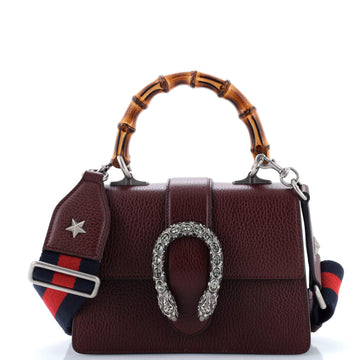 Dionysus Bamboo Top Handle Bag Leather Mini