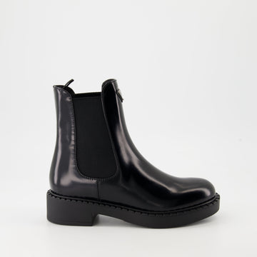 Bottines en cuir verni