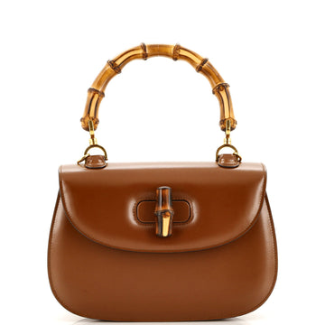 GUCCI Bamboo 1947 Top Handle Bag Leather Small