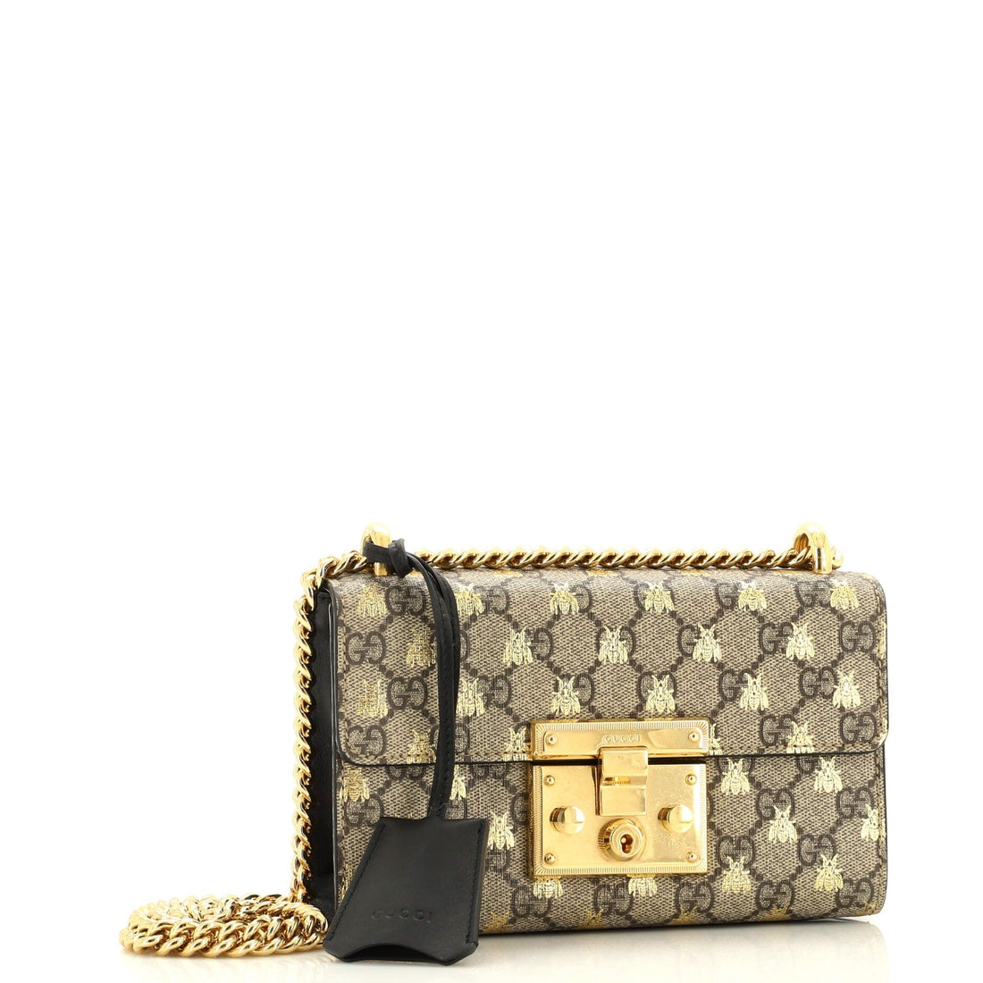 Padlock Shoulder Bag Printed VS Coated Canvas Small