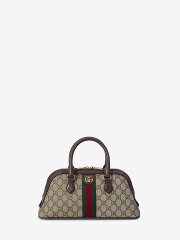 Women's Small Ophidia Handbag in Beige | 79524996IWG