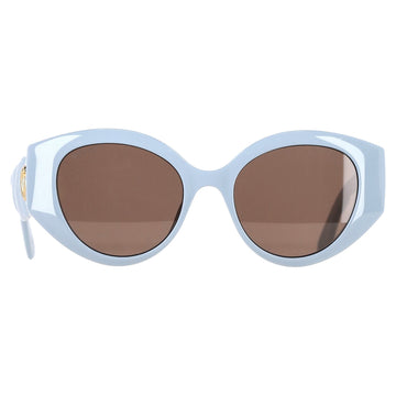 Gucci VS0809S Round Sunglasses in Light Blue Acetate