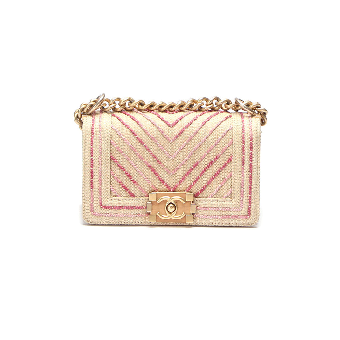 Raffia Le Boy Bag