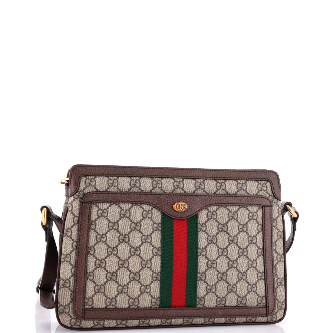 Ophidia Zip Shoulder Bag VS Coated Canvas Medium