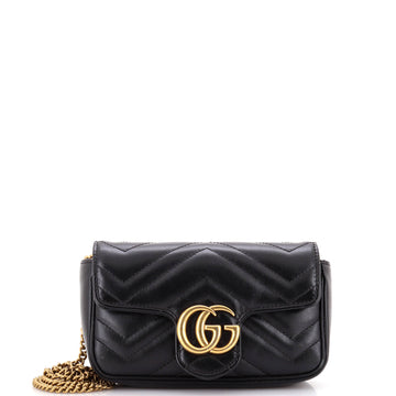 VS Marmont Flap Bag Matelasse Leather Super Mini